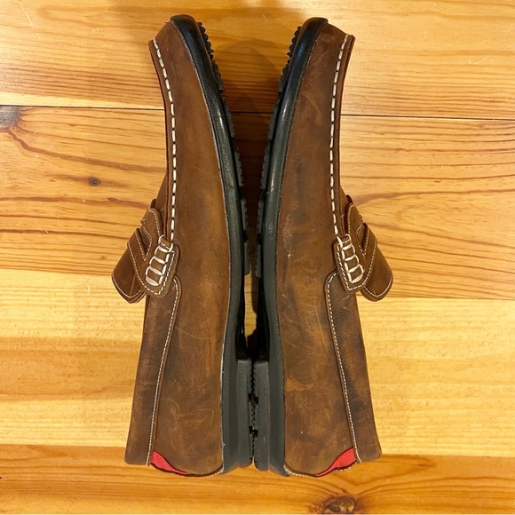 Foot Joy Penny Loafers Mens 10 M Brown Leather Club Casuals Driving 79011 - Picture 8 of 11